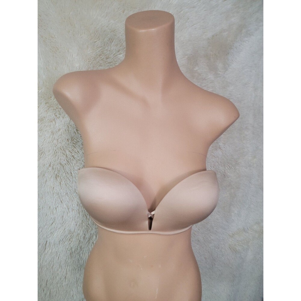 Victoria's Secret Size 34C Bombshell Multiway Bra Add 2 Cups Push Up Plunge Nude